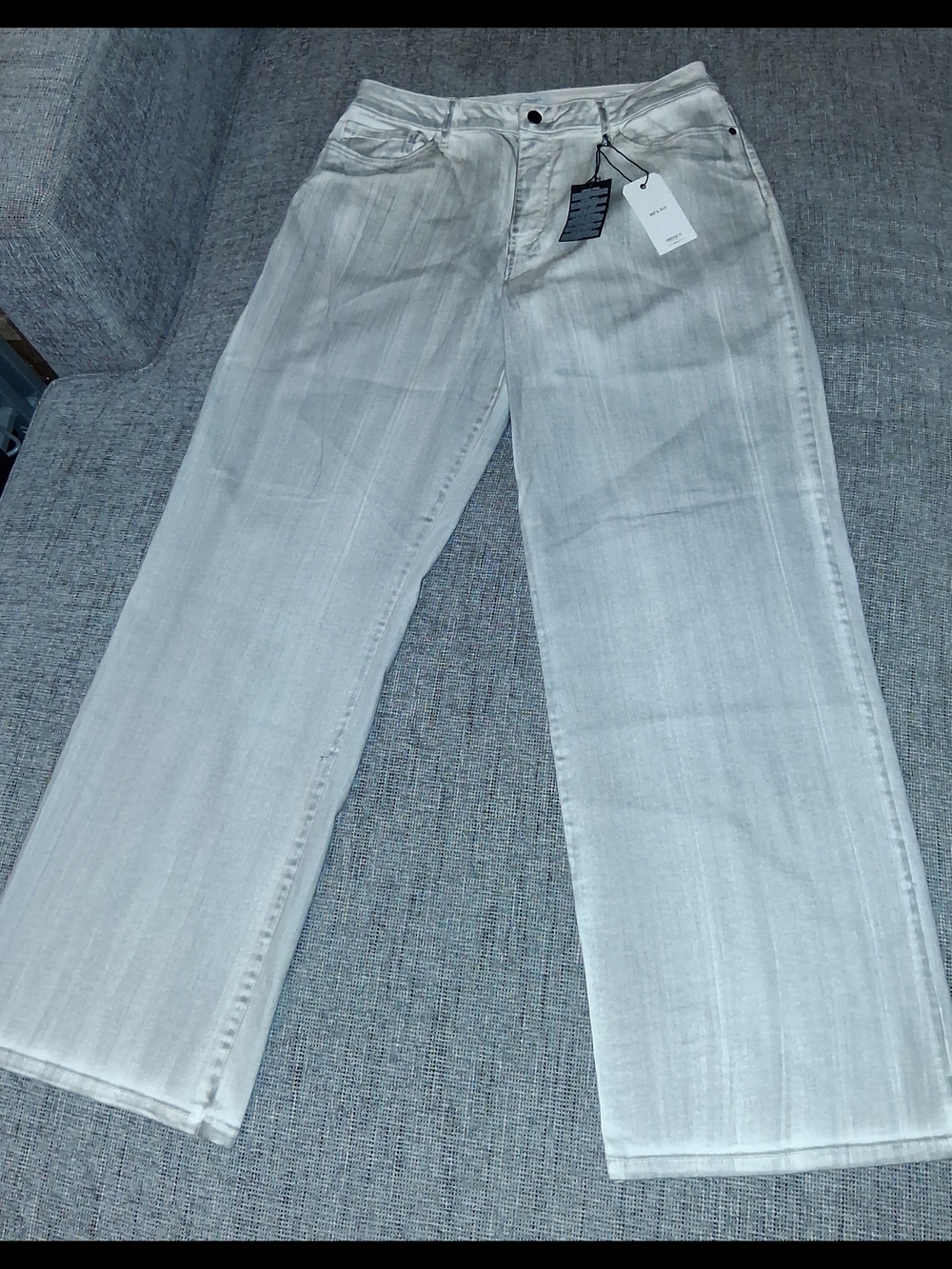 Forever 21 Premium White And Gray Wash Jeans